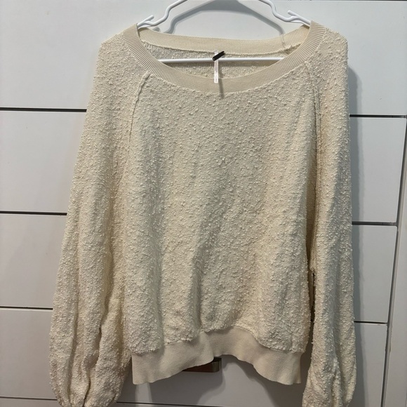 Free People Found My Friend Pullover Cream - Picture 2 of 8